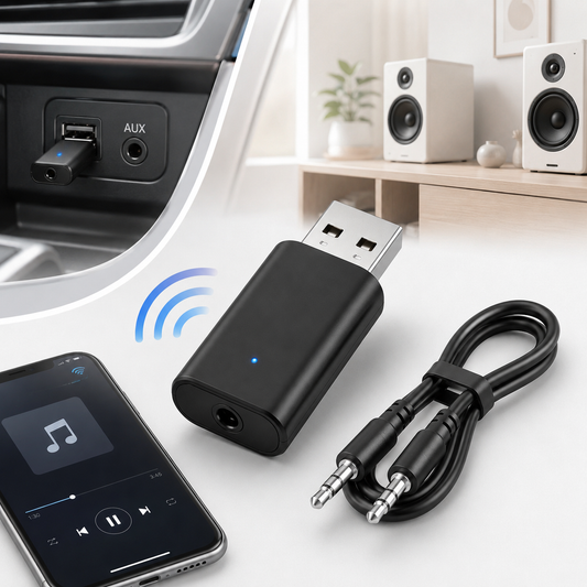 USB Bluetooth 5.0 garso adapteris su AUX laidu