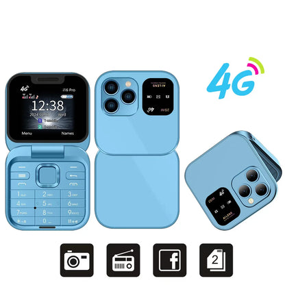 Mini sulankstomas telefonas su 4G LTE