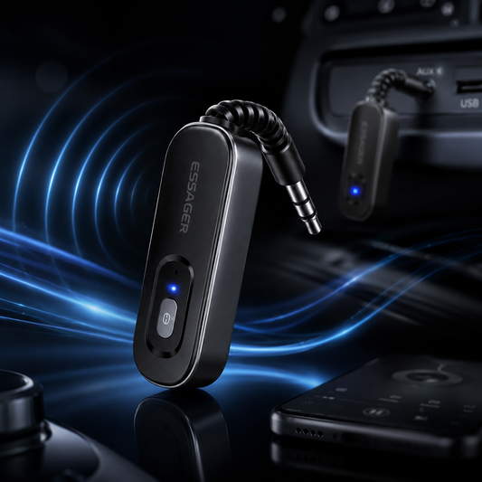 Bluetooth 5.1 AUX garso adapteris automobiliui ir namams