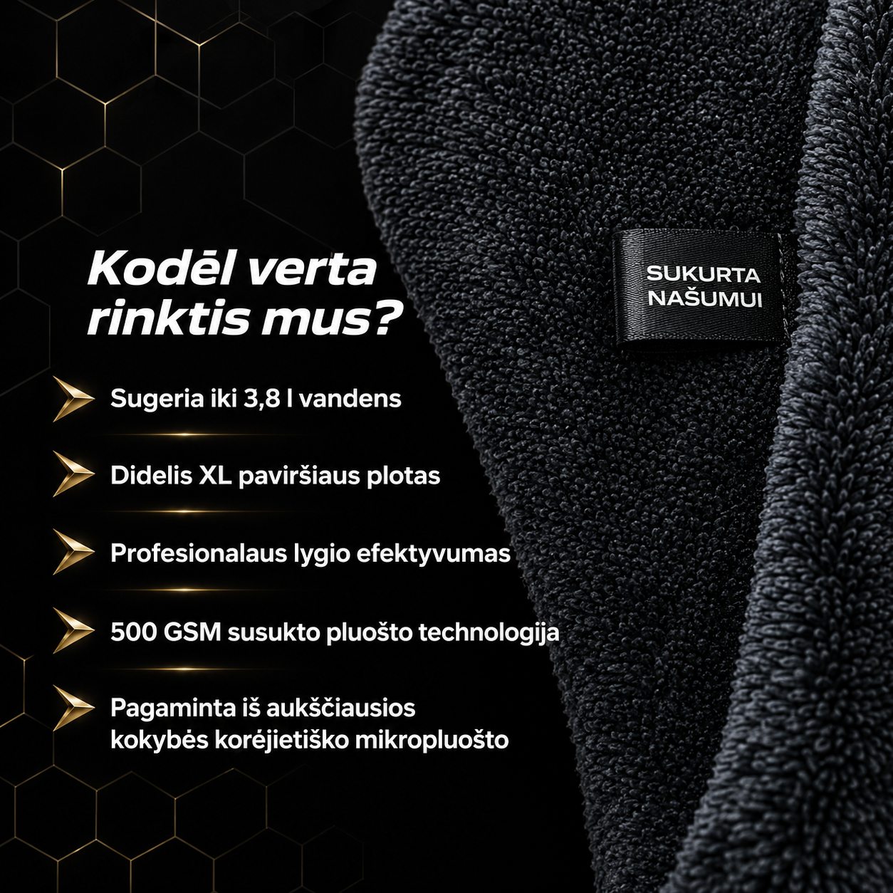 Mikropluošto Šluostė Automobiliui - nuotrauka 2
